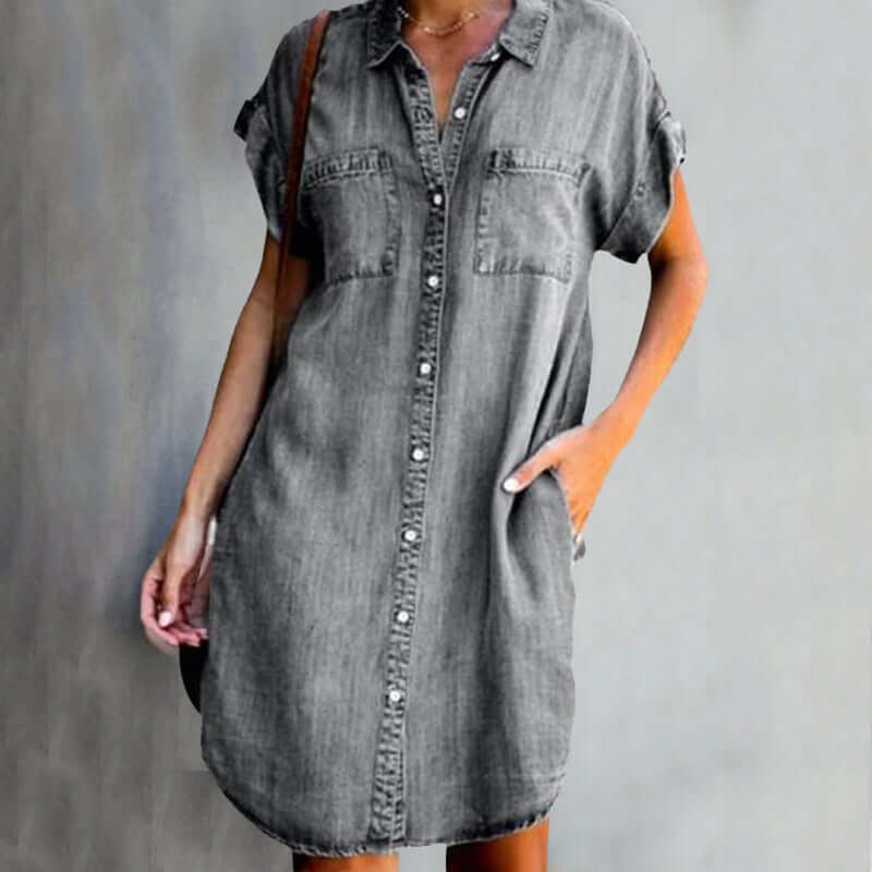 Isabela® | Vestido de Denim Suave