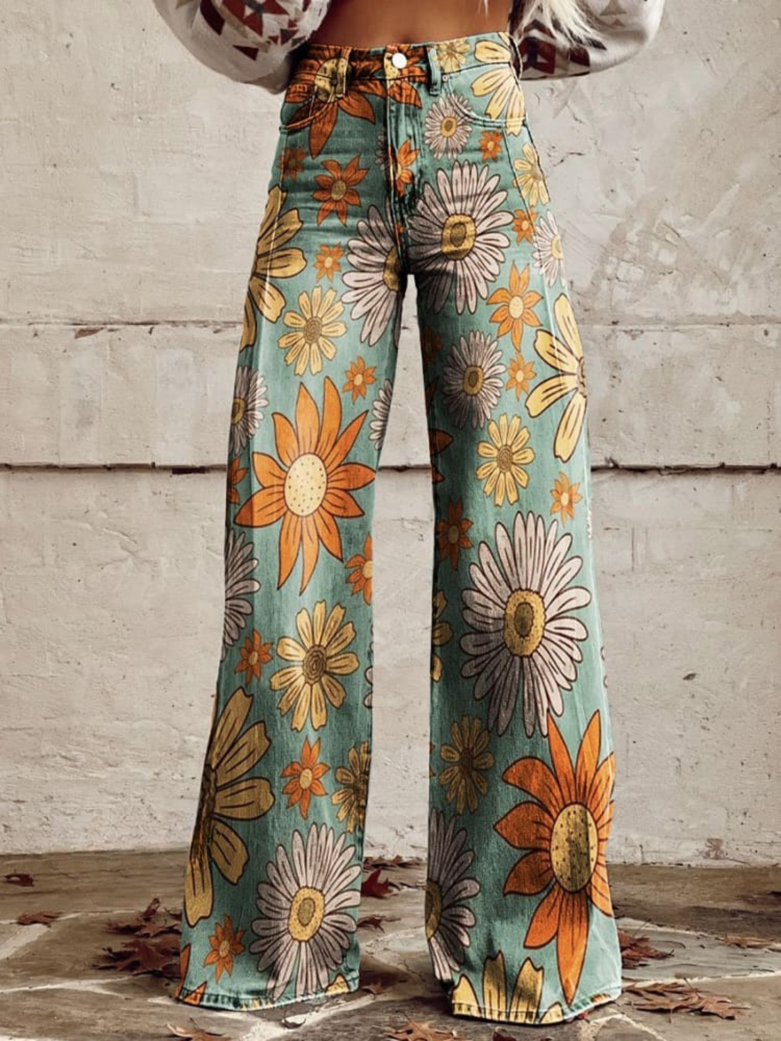 Samira® | Pantalón Palazzo Floral de Verano