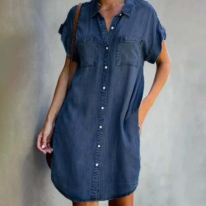 Isabela® | Vestido de Denim Suave